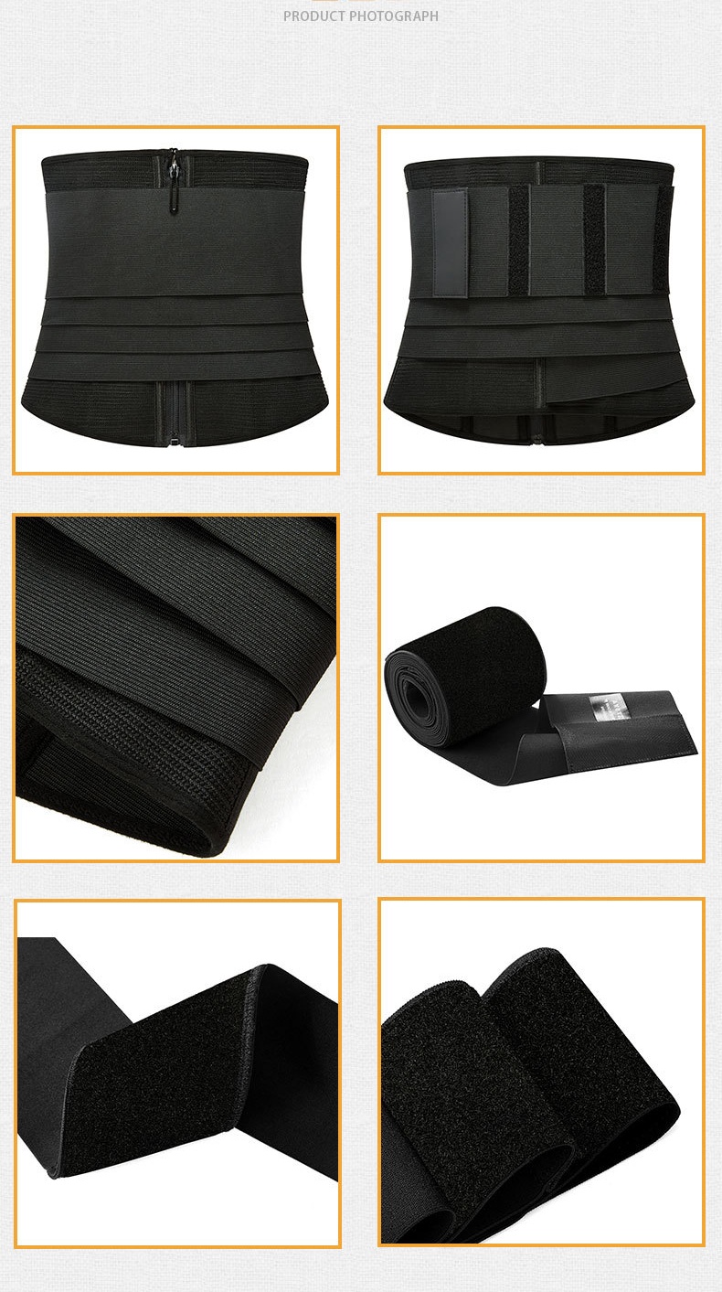 Premium Waist Trainer Belt Adjustable Belly Tummy Control Slim Body Shaper